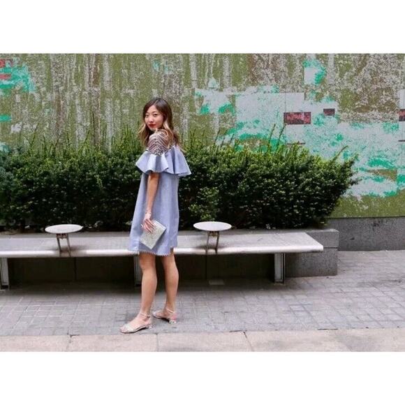 RARE $1900 Zimmermann Havoc Lattice Silk Flounce Dress Sz US 4/ Small /0 - Picture 6 of 16